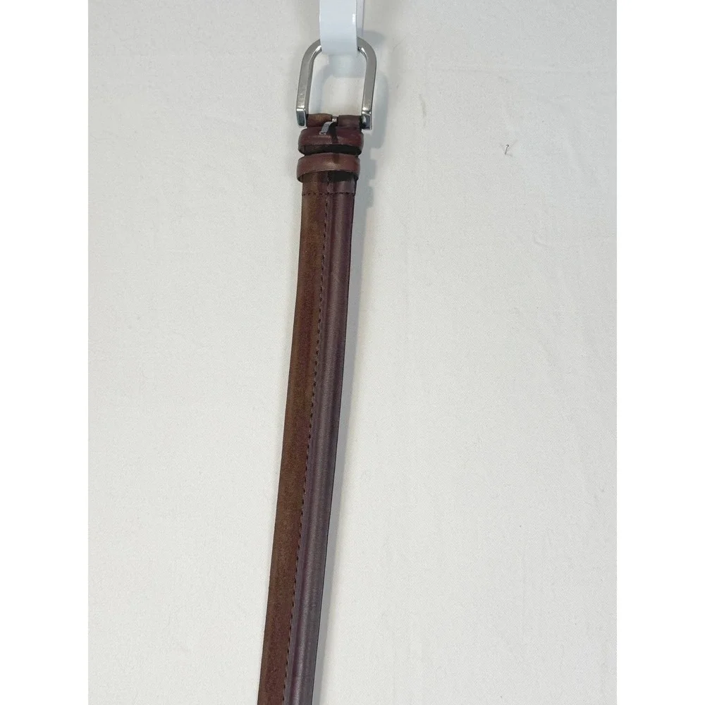 Remo Tulliani Brown Genuine Italian Leather Dress Belt - USA - Men Size 38‎